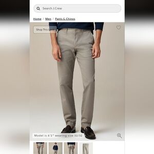 J. Crew Stretch Chinos 31x30